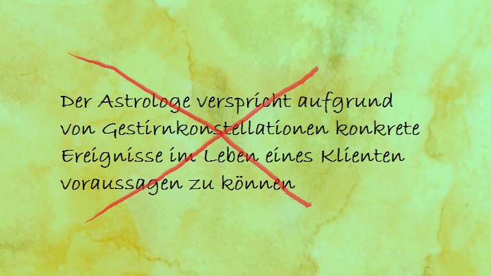 Astrologie Vorurteile. Prognosen 
