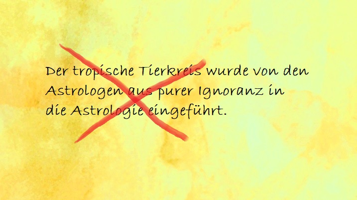Typischer Vorurteil gegen die Astrologie. Falsche Aussage (11)